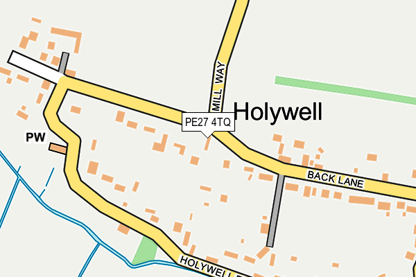 PE27 4TQ map - OS OpenMap – Local (Ordnance Survey)