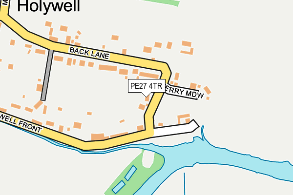 PE27 4TR map - OS OpenMap – Local (Ordnance Survey)