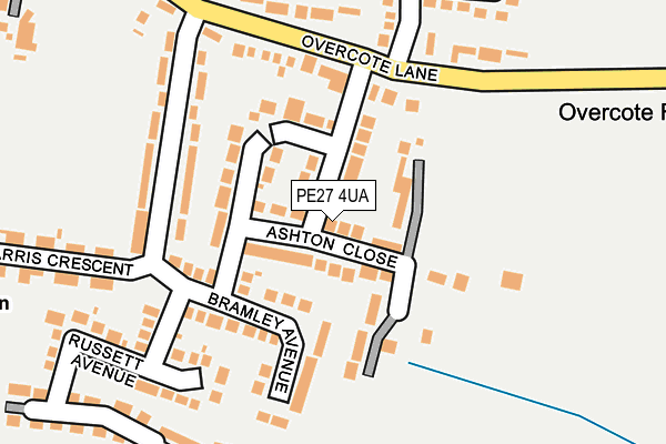 PE27 4UA map - OS OpenMap – Local (Ordnance Survey)