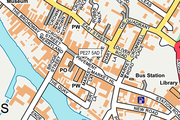 Map of THE CAMBRIDGE ESTATE AGENCY LTD at local scale