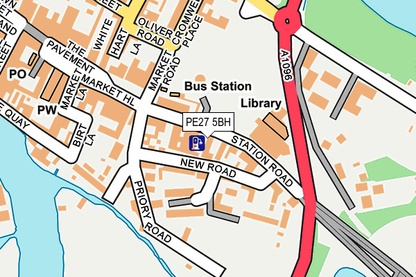 PE27 5BH map - OS OpenMap – Local (Ordnance Survey)