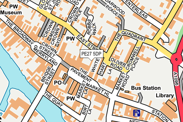 PE27 5DP map - OS OpenMap – Local (Ordnance Survey)