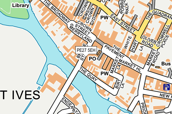 PE27 5EH map - OS OpenMap – Local (Ordnance Survey)