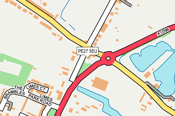 PE27 5EU map - OS OpenMap – Local (Ordnance Survey)