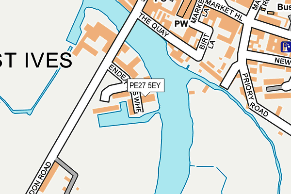 PE27 5EY map - OS OpenMap – Local (Ordnance Survey)