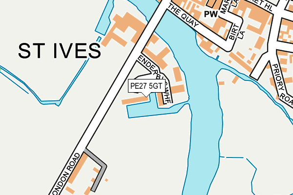 PE27 5GT map - OS OpenMap – Local (Ordnance Survey)