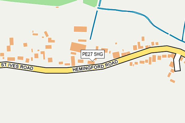PE27 5HG map - OS OpenMap – Local (Ordnance Survey)