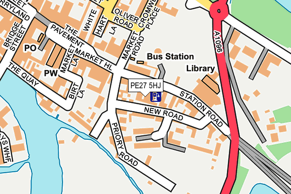 PE27 5HJ map - OS OpenMap – Local (Ordnance Survey)