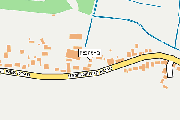 PE27 5HQ map - OS OpenMap – Local (Ordnance Survey)