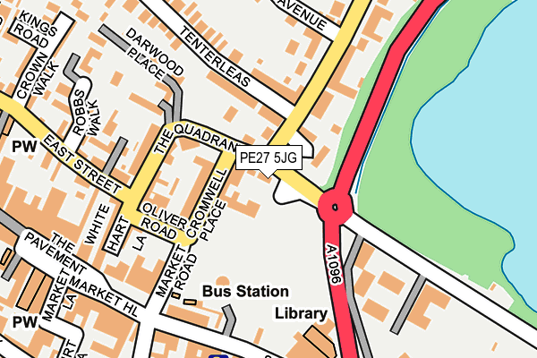 PE27 5JG map - OS OpenMap – Local (Ordnance Survey)