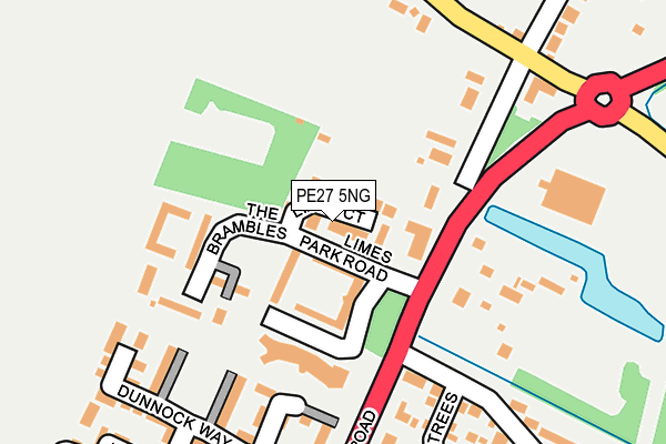 PE27 5NG map - OS OpenMap – Local (Ordnance Survey)