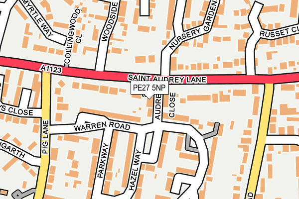 PE27 5NP map - OS OpenMap – Local (Ordnance Survey)