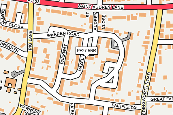 PE27 5NR map - OS OpenMap – Local (Ordnance Survey)