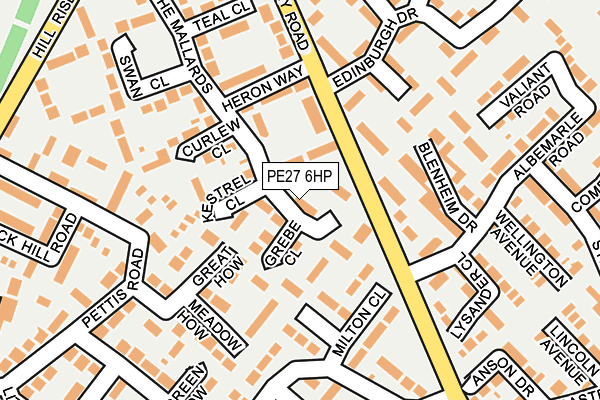 PE27 6HP map - OS OpenMap – Local (Ordnance Survey)