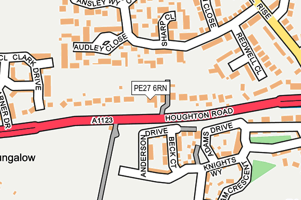 PE27 6RN map - OS OpenMap – Local (Ordnance Survey)