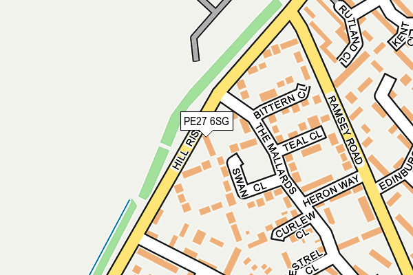 PE27 6SG map - OS OpenMap – Local (Ordnance Survey)