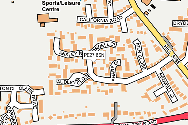 PE27 6SN map - OS OpenMap – Local (Ordnance Survey)