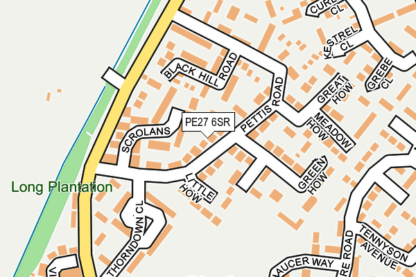 PE27 6SR map - OS OpenMap – Local (Ordnance Survey)