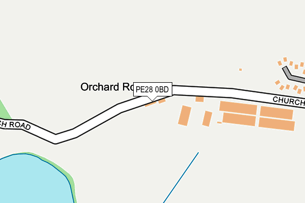 PE28 0BD map - OS OpenMap – Local (Ordnance Survey)