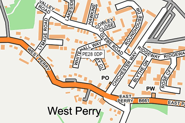 PE28 0DP map - OS OpenMap – Local (Ordnance Survey)