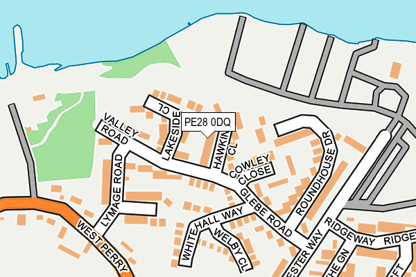 PE28 0DQ map - OS OpenMap – Local (Ordnance Survey)