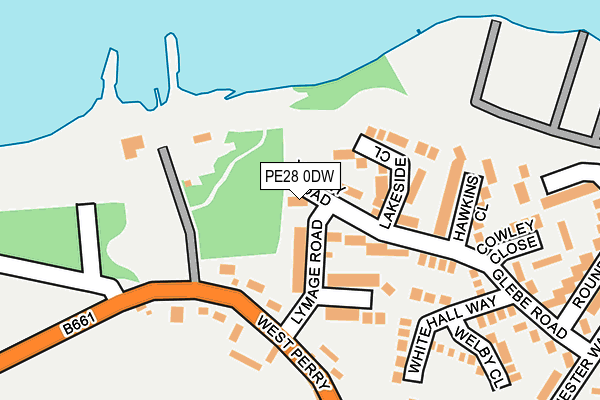PE28 0DW map - OS OpenMap – Local (Ordnance Survey)