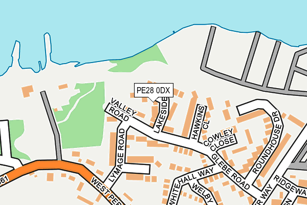 PE28 0DX map - OS OpenMap – Local (Ordnance Survey)