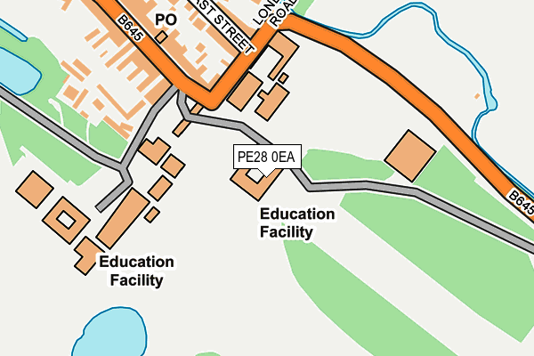 PE28 0EA map - OS OpenMap – Local (Ordnance Survey)