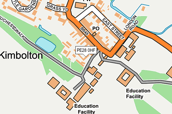 PE28 0HF map - OS OpenMap – Local (Ordnance Survey)