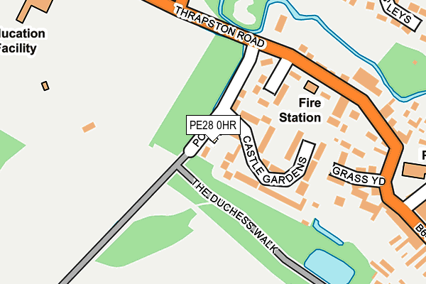PE28 0HR map - OS OpenMap – Local (Ordnance Survey)