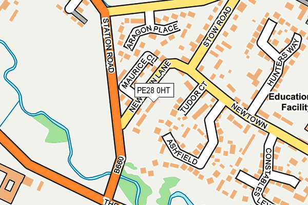 PE28 0HT map - OS OpenMap – Local (Ordnance Survey)