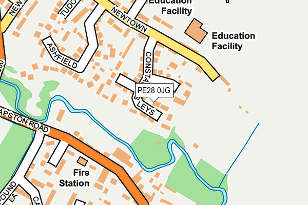 PE28 0JG map - OS OpenMap – Local (Ordnance Survey)