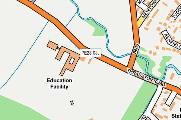 PE28 0JJ map - OS OpenMap – Local (Ordnance Survey)