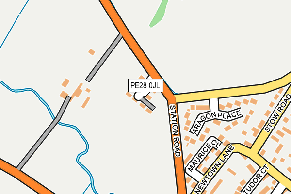 PE28 0JL map - OS OpenMap – Local (Ordnance Survey)