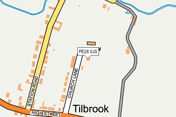 PE28 0JS map - OS OpenMap – Local (Ordnance Survey)