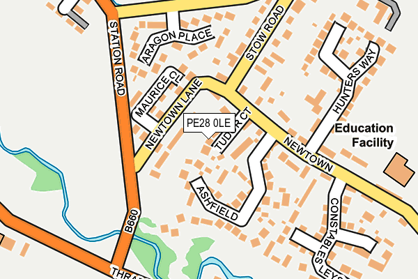 PE28 0LE map - OS OpenMap – Local (Ordnance Survey)
