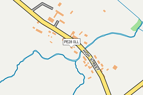 PE28 0LL map - OS OpenMap – Local (Ordnance Survey)