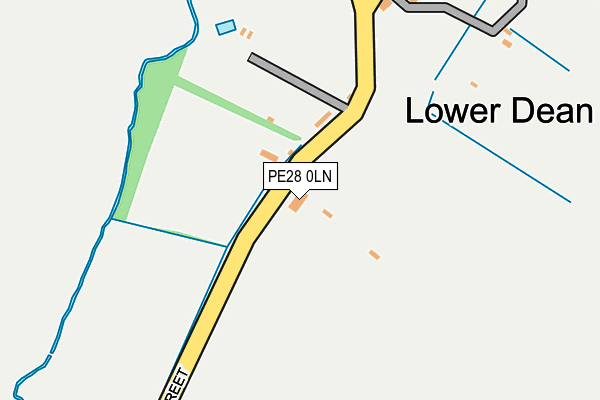 PE28 0LN map - OS OpenMap – Local (Ordnance Survey)