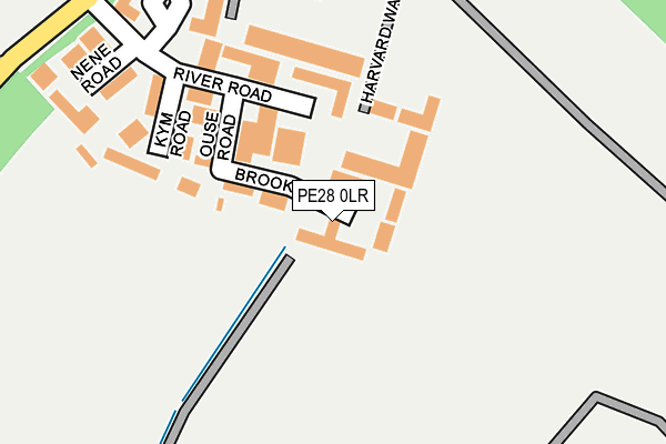PE28 0LR map - OS OpenMap – Local (Ordnance Survey)