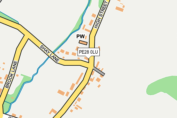 PE28 0LU map - OS OpenMap – Local (Ordnance Survey)