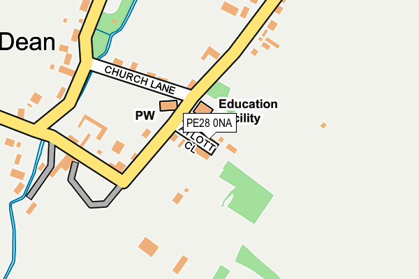 PE28 0NA map - OS OpenMap – Local (Ordnance Survey)