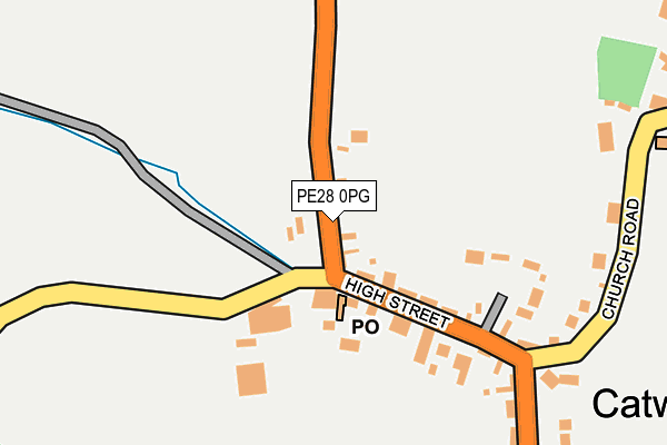 PE28 0PG map - OS OpenMap – Local (Ordnance Survey)