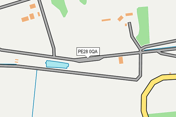 PE28 0QA map - OS OpenMap – Local (Ordnance Survey)
