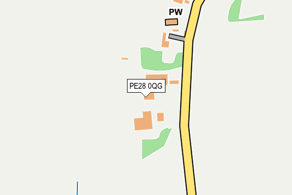 PE28 0QG map - OS OpenMap – Local (Ordnance Survey)