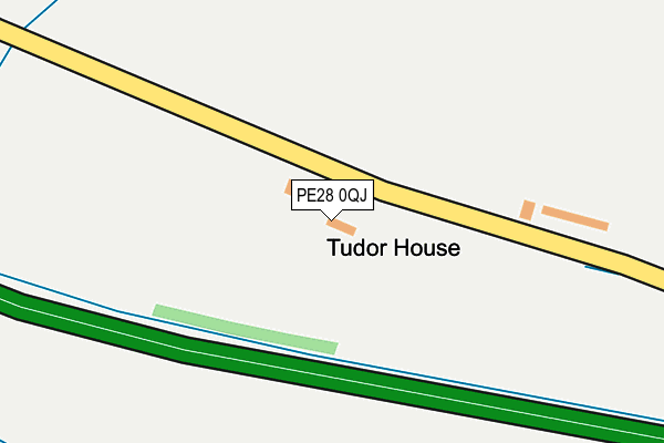 PE28 0QJ map - OS OpenMap – Local (Ordnance Survey)