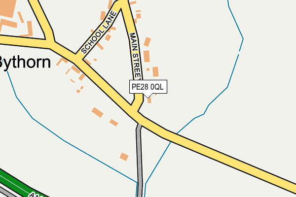 PE28 0QL map - OS OpenMap – Local (Ordnance Survey)