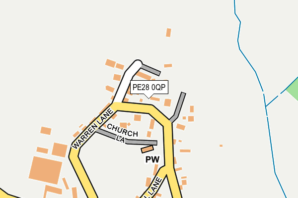PE28 0QP map - OS OpenMap – Local (Ordnance Survey)