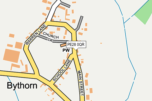 PE28 0QR map - OS OpenMap – Local (Ordnance Survey)