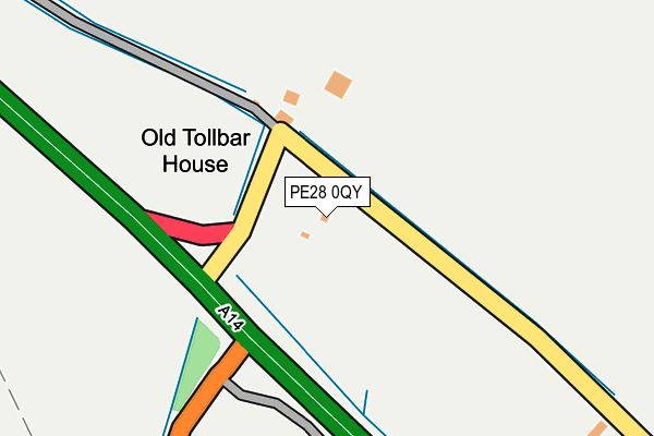 PE28 0QY map - OS OpenMap – Local (Ordnance Survey)