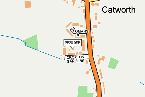 PE28 0SE map - OS OpenMap – Local (Ordnance Survey)